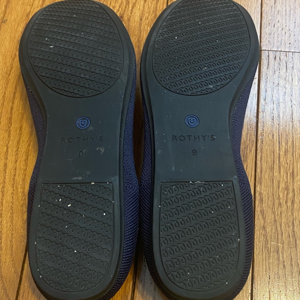 Women’s‎ Rothy’s The Flat Round Toe Maritime Navy Ballet Flats Size 9 - Picture 3 of 4